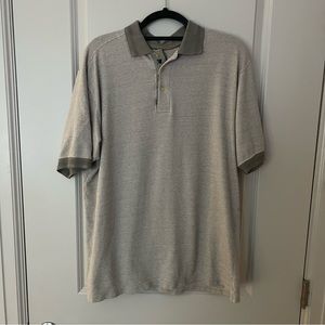 Vintage men’s short sleeve golf polo shirt | size large